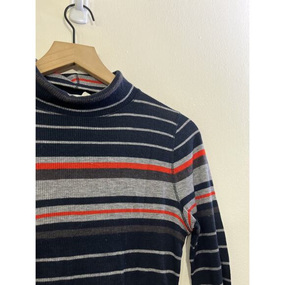 Dark Academia Y2K Bella Indie Sleaze Wool Striped Sweater S Parisian 90s Fitted - Picture 4 of 13